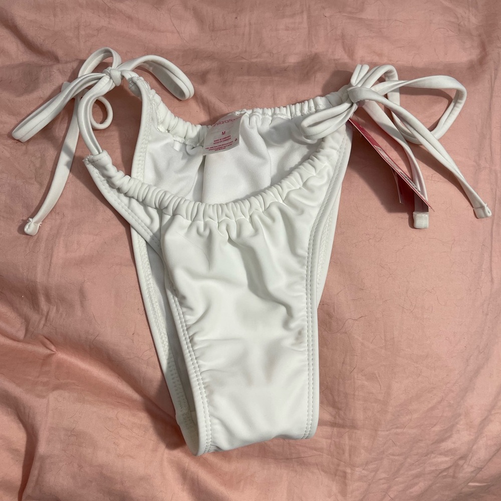 White String Bikini Bottoms